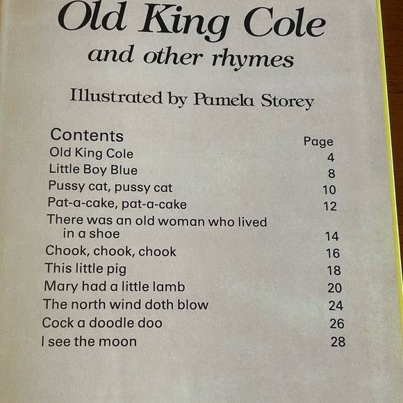Old King Cole and Other Rhymes (1990) by Gondola Publishing - Ages 3-5 Years - Picture 4 of 9